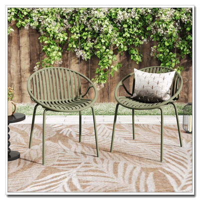 Chaises empilables d'extérieur pour patio