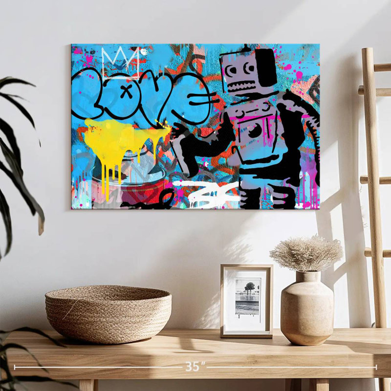 Tergel Love Robot, 16" H x 24" W
