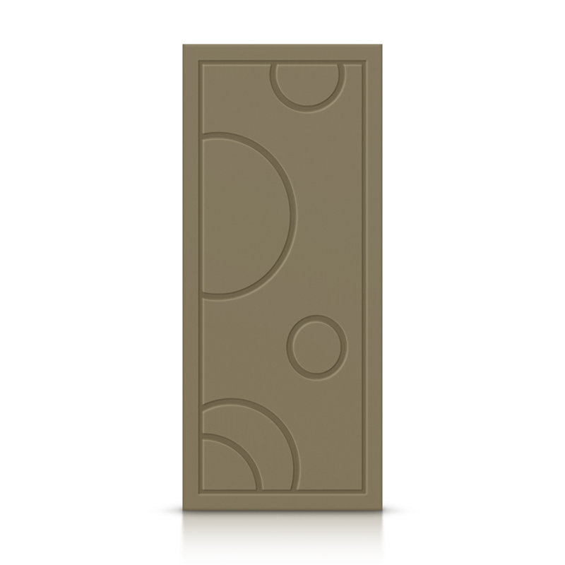 Porte standard à panneaux en bois manufacturé, 36 po x 84 po, Vert olive
