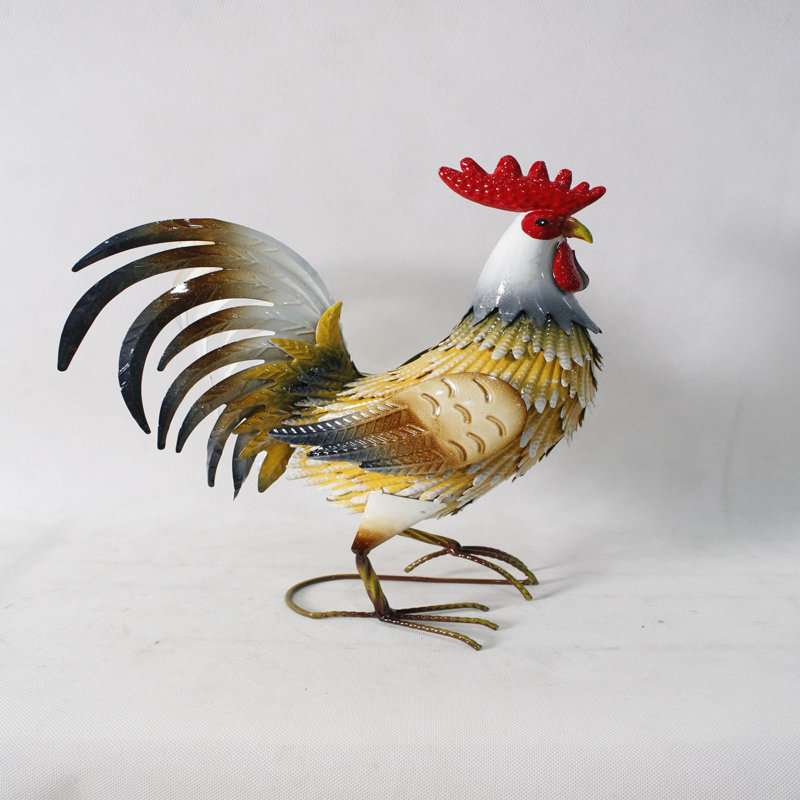 Statue de jardin extérieur coq