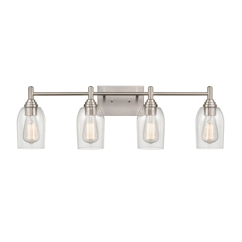 4 Light 30.875 In. Bathroom Vanity Light, Brushed Nickel