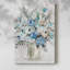 Bouquet contemporain bleu - Cavas enveloppés de galerie
