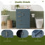Meuble-lavabo 24 po avec lavabo en céramique intégré, 1 porte, 3 tiroirs, meuble-lavabo simple pour petite et moyenne salle de bain, bleu