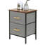 40cm W Metal Bedside Table-1267342585
