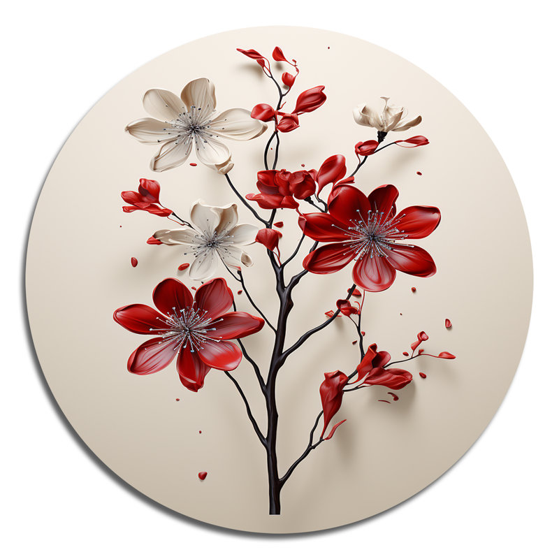 Ginsburg - Décoration abstraite ronde en métal, H 16 po x l 16 po