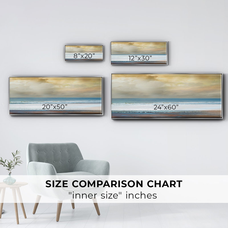 Beach Dreams- Framed Canvas, 20" H x 50" W