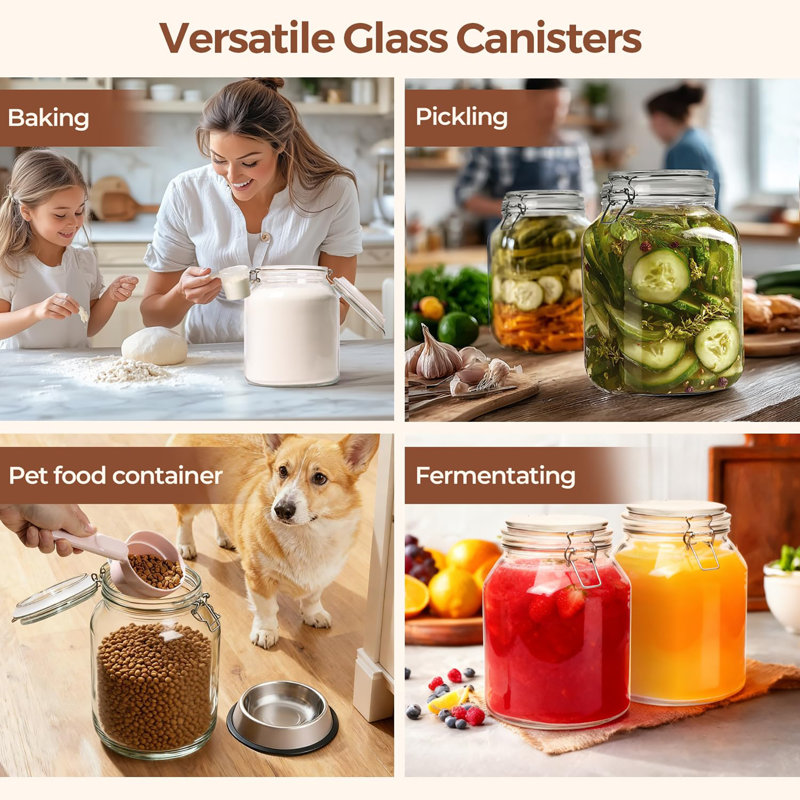 Glass Jar - Set of 2