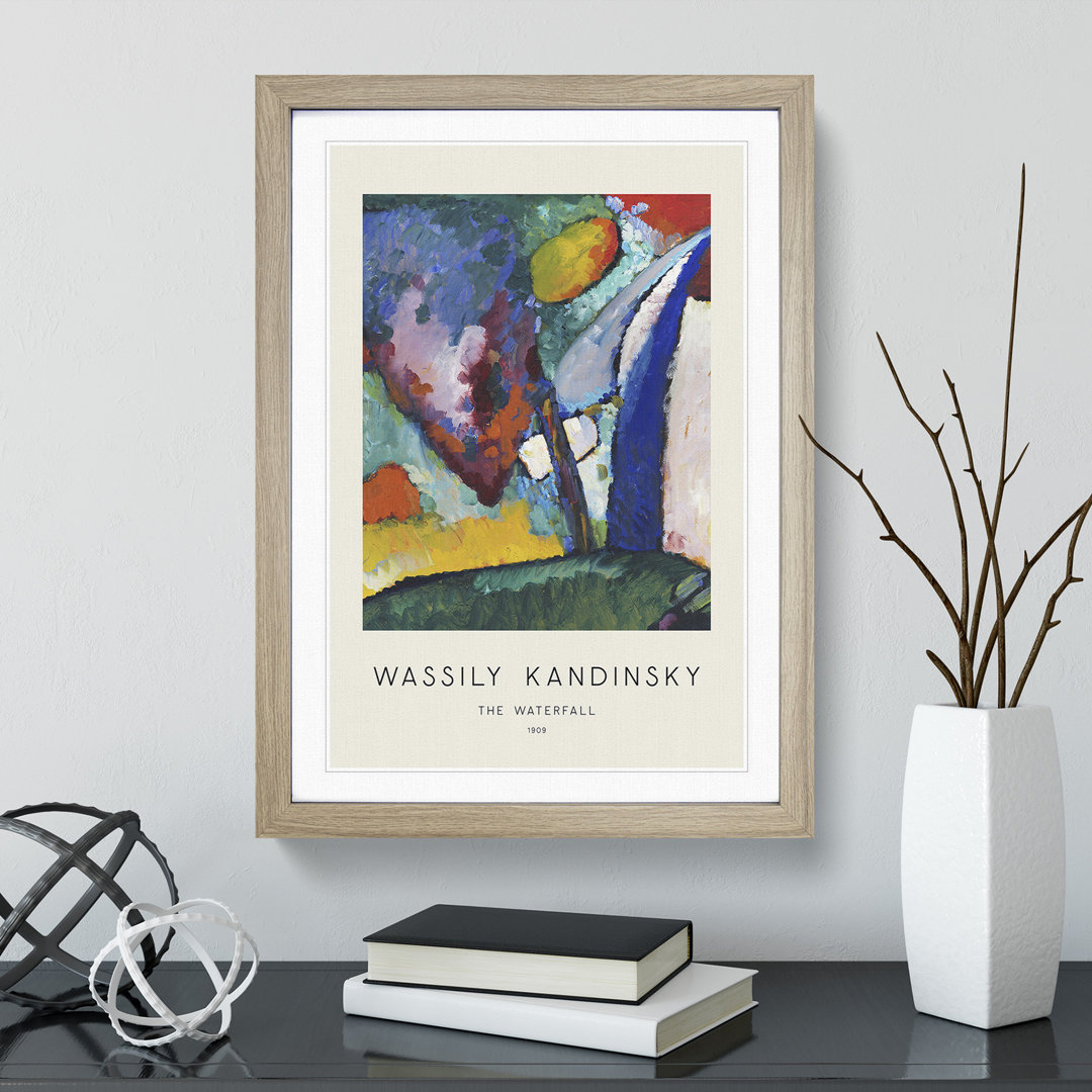 The Waterfall by Wassily Kandinsky - Framed Print