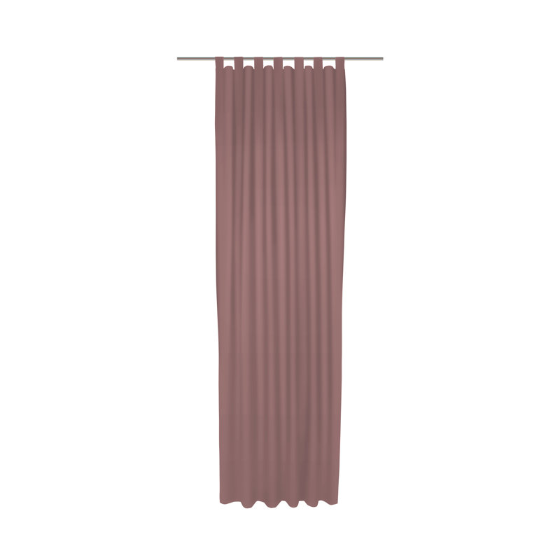 Polyester Blackout Tab Top Curtain Panel, 142cm Width x 345cm Drop, Lilac