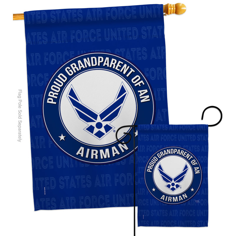 Drapeau de jardin en polyester 40 x 28 po Proud Grandparent