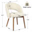 Chaise d'appoint de salle à manger rembourrée Modern-1287601892