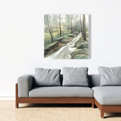 Chute d'eau - Toile bleue paysages pour la maison | Art