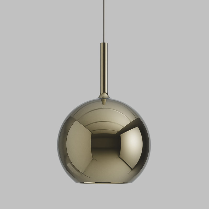 GLO 1 - Light Pendant, Gold, White