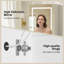 Cormarion Surface Mount Frameless Medicine Cabinet with Mirror and 2 Shelves and LED ligthing-380425127-344079838