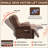 23" Seat Width And High Back Large Size Chenille Power Lift Recliner Chair With 8-Point Vibration Massage And Lumbar Heating-1569945763