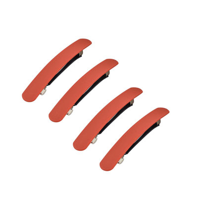 Polyester blanket Matte Solid Color Hair Barrettes  Rectangle Spring Hair Clips Non  Hair Pins For Women Girls Daily Hairstyle Decor