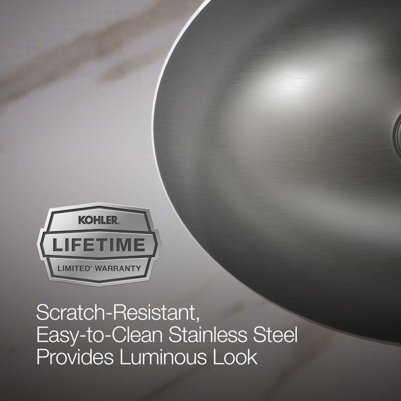 Rhythm Metal Oval Undermount Bathroom Sink, Satin