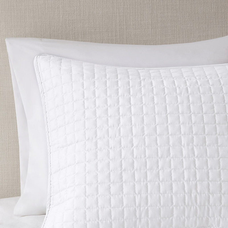 Ensembles de literie blancs confortables, matériau en polyester, style élégant pour la maison