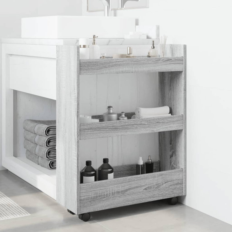 Narrow Serving Cart, Grey Sonoma