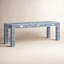 Vivienne Bone Inlay 47.5"W Bench