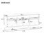 Meuble-lavabo mural de 122 cm avec lavabo
