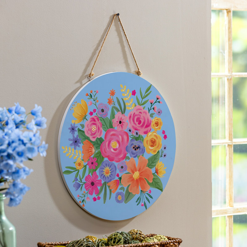 Décoration de porte Bunny Blooms Spring Blossom, 18 po
