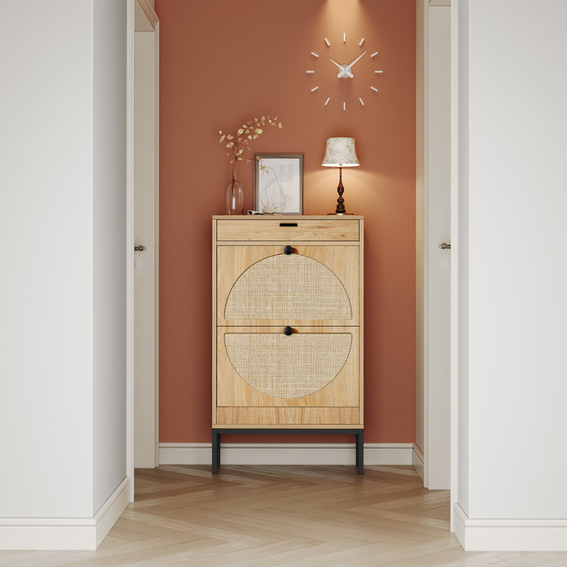 Armoire de rangement Cerina Boho, Brun