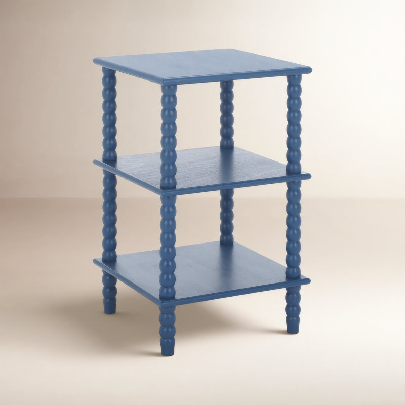 Table d'appoint 3 tablettes Netta, Bleu