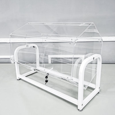 Anka 30 x 18.5 x 20.5 Inches Metal Acrylic Raffle Spinner Drum Raffle Ticket Box for Lottery Games