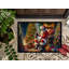 Paillasson Welsh Springer Spaniel and Santa Claus-112753795