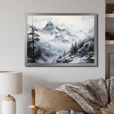 Bernardetta Minimalisme Winter Mountains Summit Splendor II, reproduction d'art sur toile