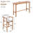 2 - Person Acacia Patio Outdoor Dining Set
