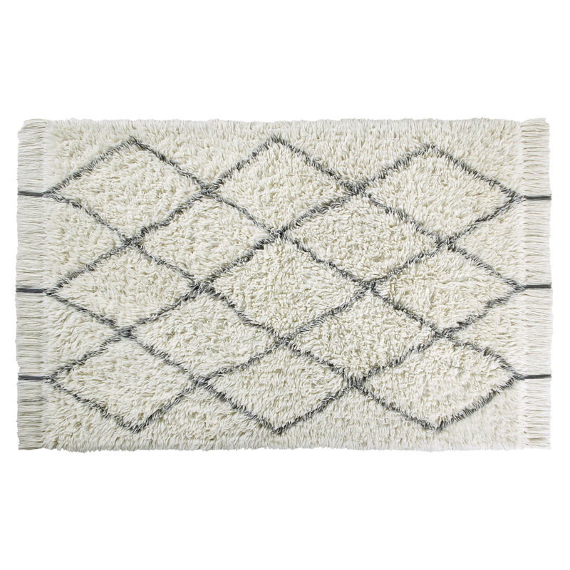 Chequered Area Rug, Rectangle 91 x 165cm