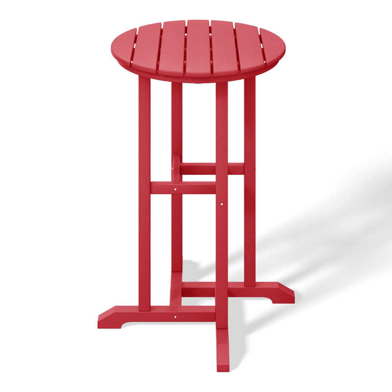 Tabouret de comptoir d'extérieur 24 po Laguna, Rouge