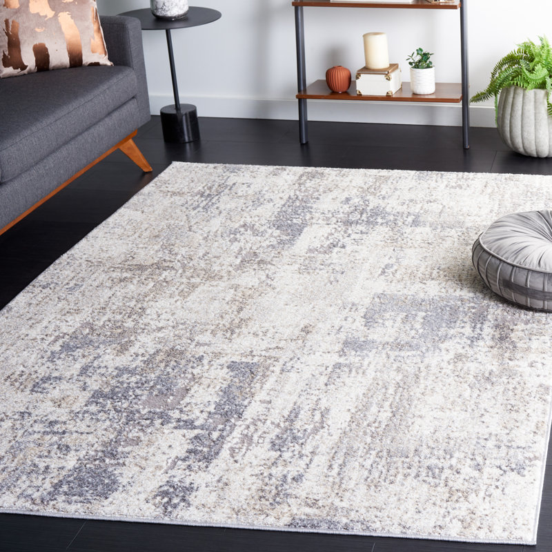 Hanka Performance Abstract Rug, Rectangle 5'3" x 7'6"