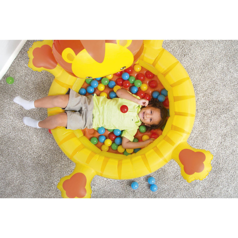 Up in and over Lion Ball Pit