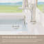 Meuble-lavabo flottant 42 po avec lavabo, meuble de rangement mural avec lavabo à surface solide et tiroirs à fermeture en douceur entièrement assemblés-126233802