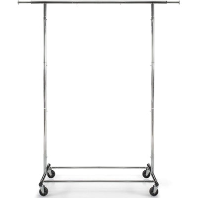Ishatkar Metal Adjustable Rolling Clothing Rack