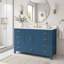 Meuble-lavabo moderne en bois massif avec lavabo, comptoir en quartz, 3 trous de robinet, 2 portes à fermeture douce, 9 tiroirs spacieux-1699503360-1699503362