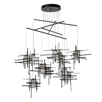 Luminaire suspendu mobile 10 lumières Tura