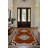 Argan Collection Digital Print Cotton-Polyester Brown Moroccan Rug-1252844414