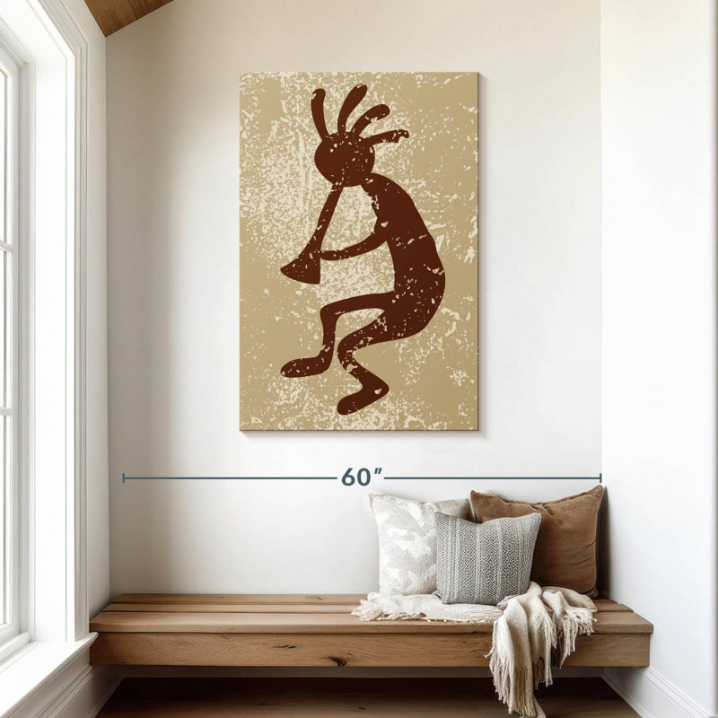 Lelar Native American Deity Grunge, 45" H x 30" W