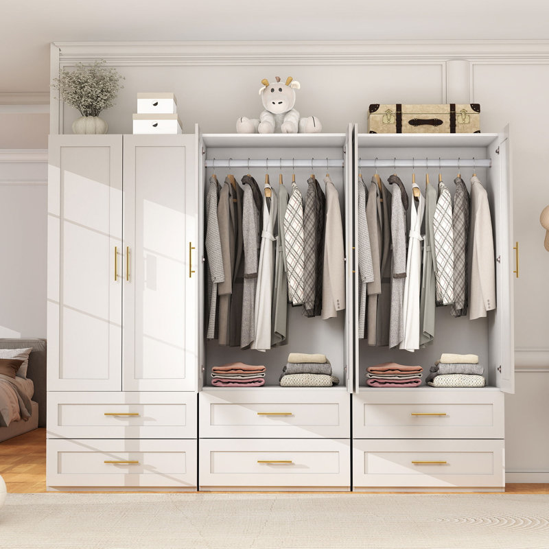 Bedroom Armoire Wardrobe with Drawers