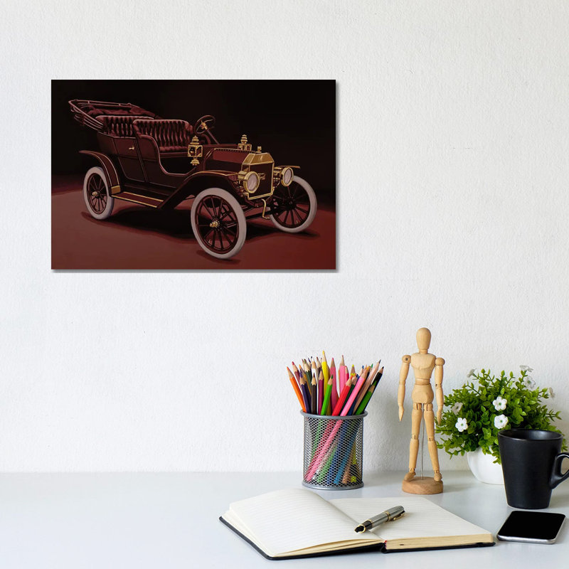 Ford Model T Touring 1908 by Paul Meijering - Wrapped Canvas Gallery-Wrapped Canvas Giclée
