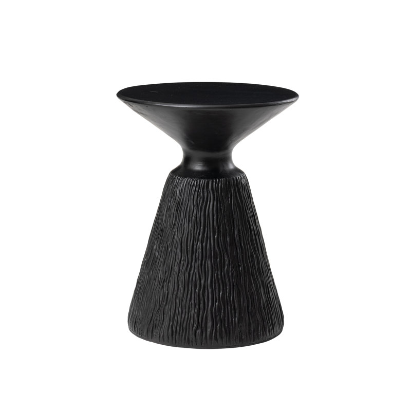 Table basse en béton Bimla, l 15,6 po x P 15,6 po, 2, Noir
