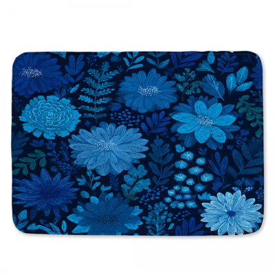 Tapis de bain floral