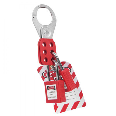 Ensemble de verrouillage électrique, lot de 26 pièces de sécurité Lot de sécurité comprenant des cadenas, des moraillons, des étiquettes, des attaches en nylon et un sac de transport, outils de sécurité de verrouillage pour l'industrie, l'électr