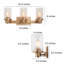 Éclairage pour salle de bain 3 lumières à intensité variable-335698025
