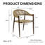 Fauteuils d'extérieur en osier de largeur 22 po Demica-71598925