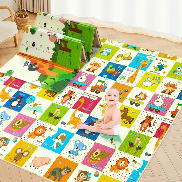 Baby Playpen Mat, Extra Large Thick Playmat, Non Slip Cushioned
